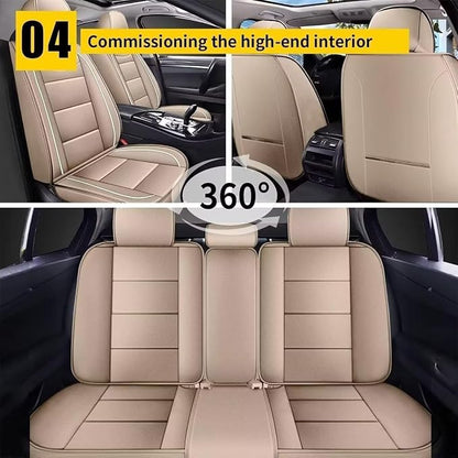 YORKNEIC Leather Car Seat Covers Fit - Image 5