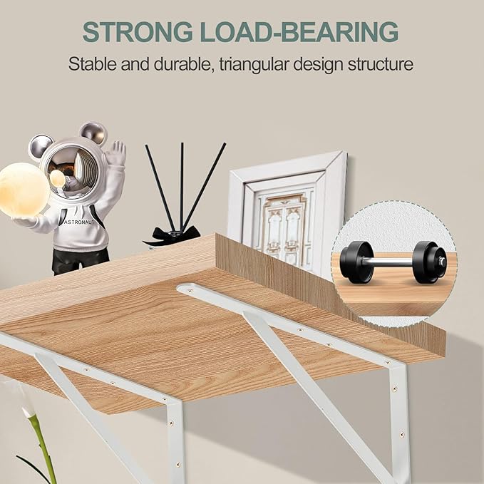 12 Pack L11 x H 8" White Heavy Duty Shelf Brackets - Image 3