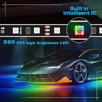 Car Underglow Lights Chasing Color, Upgraded Bluetooth Led Strip Light - Image 3