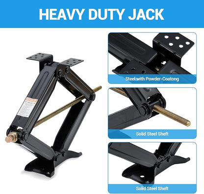 Garvee 24" RV Scissor Jack - 7500lb Heavy Duty Leveling Stabilizer - Image 3