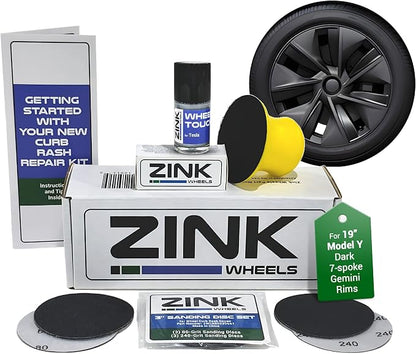 Premium Tesla Wheel Curb Rash Repair Kit by ZinkWheels