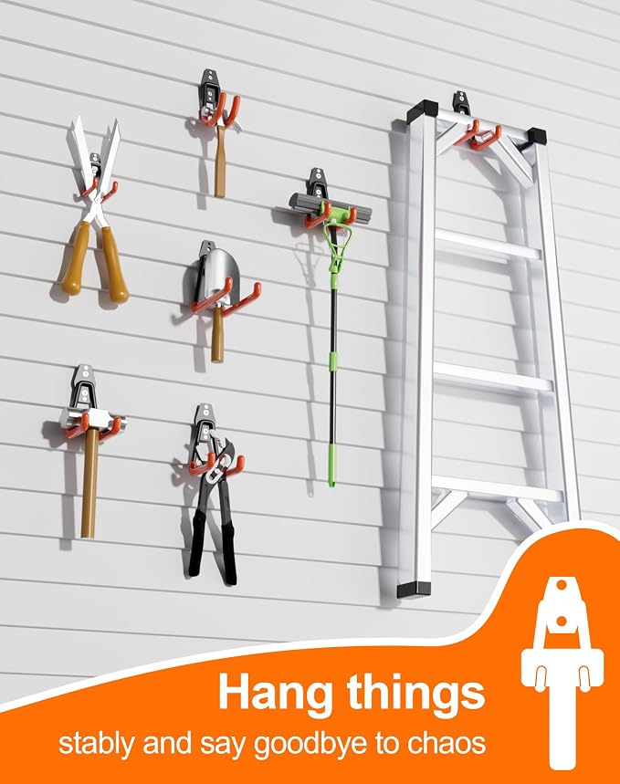QcoQce 10 Pack Garage Hooks Heavy Duty, Wall Mount Utility Hooks - Image 5