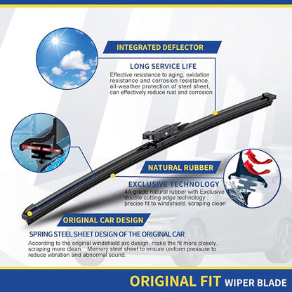 3 wipers Replacement For 2015 2016 2017 2018 2019 2020 2021 2022 2023 Ford Edge - Image 4
