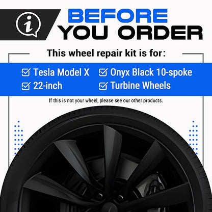 Premium Tesla Wheel Curb Rash Repair Kit - Image 2