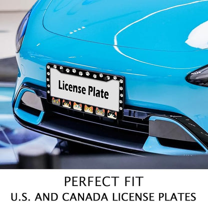 Cats Paw License Plate Frame, Cute Cartoon Cat Animal License Hloder Covers Tag - Image 3