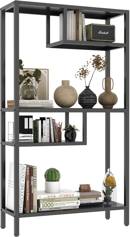 Metal Storage Shelving Unit, Decorative Geometric Bookcase, Modern Freestanding - Image 7
