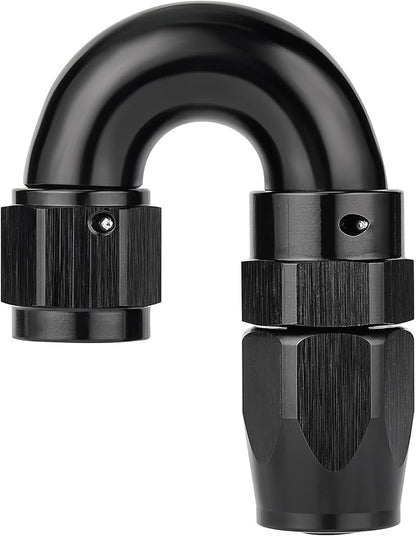 EVIL ENERGY 6AN 180 Degree One Piece Full Flow Hose End Fitting Swivel by EVILENERGY