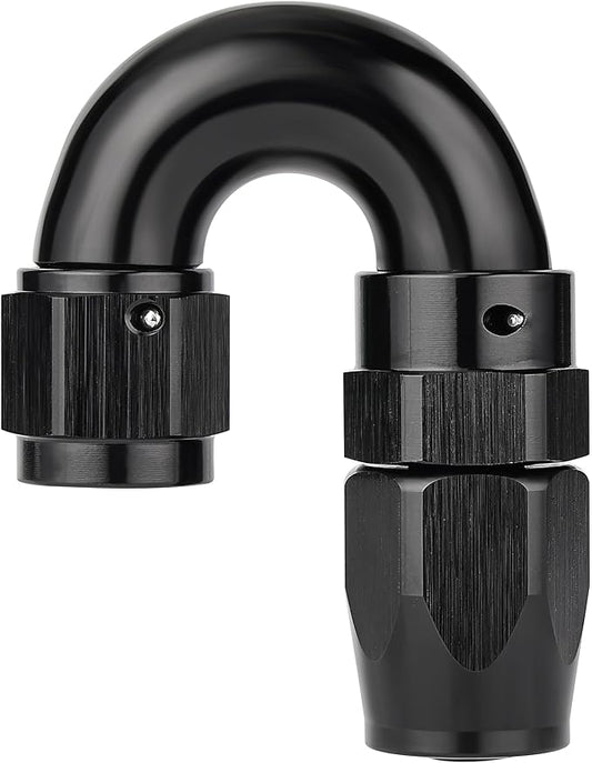 EVIL ENERGY 6AN 180 Degree One Piece Full Flow Hose End Fitting Swivel by EVILENERGY