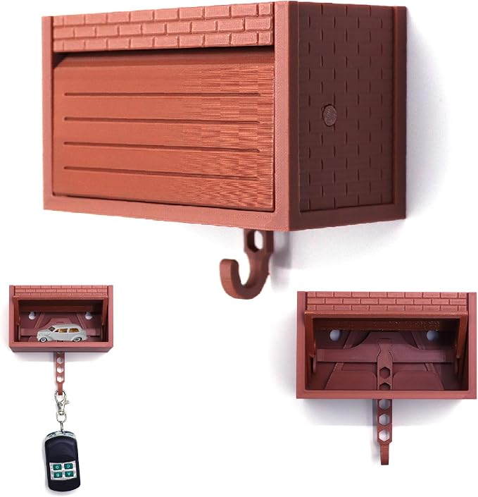 Wall-Mounted Car Display Key Holder, Decorative Garage Model Design - Image 3