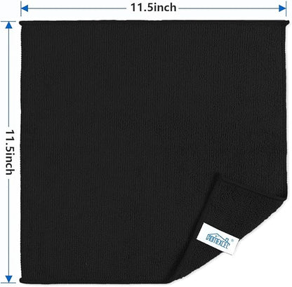 HOMEXCEL Black Microfiber Cleaning Cloth, 50 Pack Cleaning Towels - Image 7