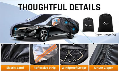 Honda Accord Car Cover Waterproof All Weather - Image 5