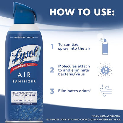 Lysol Air Sanitizer Spray with Odor Eliminator - Image 6
