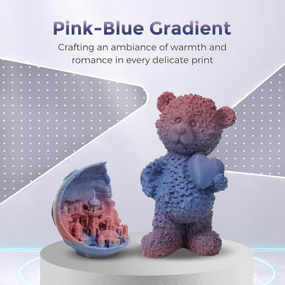 FLASHFORGE PLA Filament 1.75mm +/- 0.02mm Blue to Pink Gradient, Smooth - Image 3