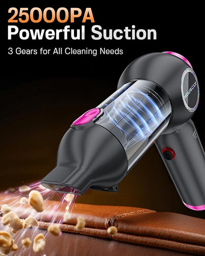 Handheld Car Vacuum Portable Cordless 25000Pa High Power Small Mini Hand Vacuum - Image 2