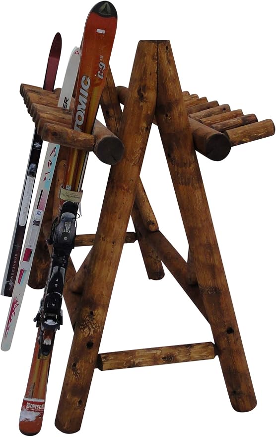 22-Place Freestanding Ski Log Racks, Pole Ski Holders, Garage Racks - Image 3