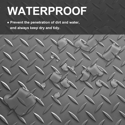 Garage Floor Mat 2.8mm Thickness PVC Garage Flooring Roll Diamond Plate Floor - Image 7