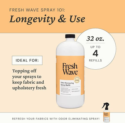 Fresh Wave Orange Odor Eliminator Spray & Air Freshener Refill, 32 fl. oz. - Image 5