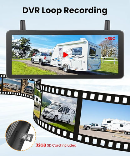 Solar Backup Camera Wireless for RVs and Trailers No-Installation - Image 4