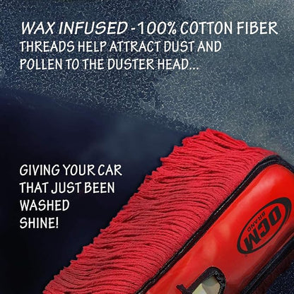 Classic Car Duster with Solid Wood Handle Includes Storage Case - Image 3