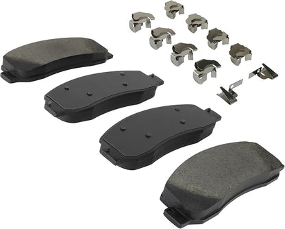 Premium Semi-Metallic Front Brake Pads Compatible - Image 2
