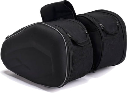 Motorcycle Saddlebags, 36L-58L Expandable Capacity, Motorcycle Panniers by Spartanist-USSmallFamilyBusiness
