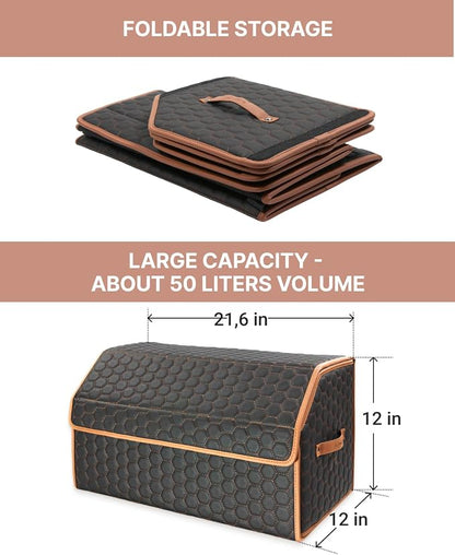 Foldable Trunk Organizer for Car Storage - Image 2