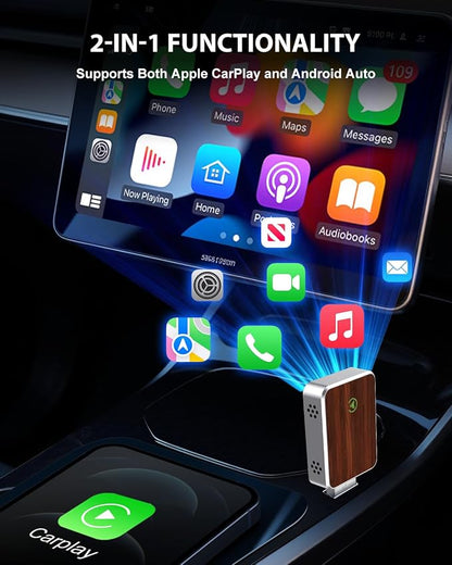 Wireless Carplay Adapter for iPhone & Android Auto 2-in-1, Convert Factory - Image 4