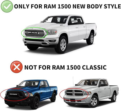 Window Visors Rain Guards for 2019-2025 Dodge Ram 1500 Crew Cab, Out-Channel - Image 2