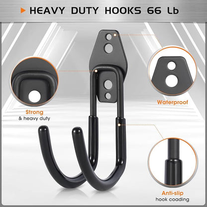 Hose Hanger Wall Mount 2 Pack, Heavy Duty Hose Holder - Image 3