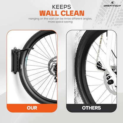 Swivel Bike Wall Mount, Bike Rack Garage, 150° Rotating & Space Saving Vertical - Image 6