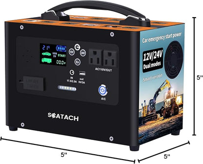 Scatach 10000A Jump Starter, 24V 400W Inverter Battery Jumper Starter Power - Image 7
