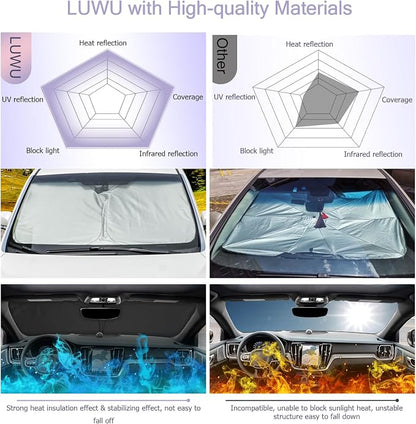 LUWU for 2019-2025 S60 V60 Windshield Sun Shade 2025 S60 V60 Windshield - Image 5