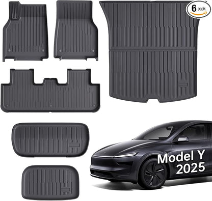 Floor Mats Fit for Model Y 2026-2025 Juniper 5-Seat by WekerAuto