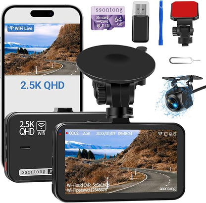 Dash Cam Front and Rear, Dash Camera - Image 8