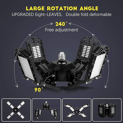 4 Pack LED Garage Light, Super Bright Screw in E26/E27 Ceiling Shop Work Lamp - Image 3