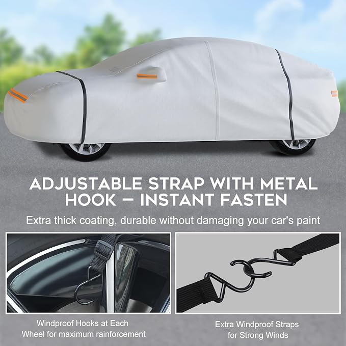 Waterproof Car Cover for Hatchback: 6-Layer All-Weather Protection from Rain - Image 5