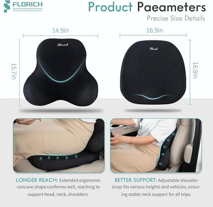FLORICH Car Seat Cushion and Lumbar Support Pillow - Image 3