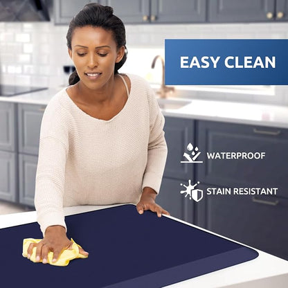 KitchenClouds Kitchen Mat Cushioned Anti Fatigue Rug 24"x70" Waterproof - Image 3