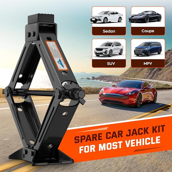Universal Car Jack Kit Scissor Jack - Image 6