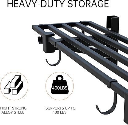 1-Pack Garage Wall Shelving, Heavy Duty Garage Storage Shelves, Wall Mounted - Image 5
