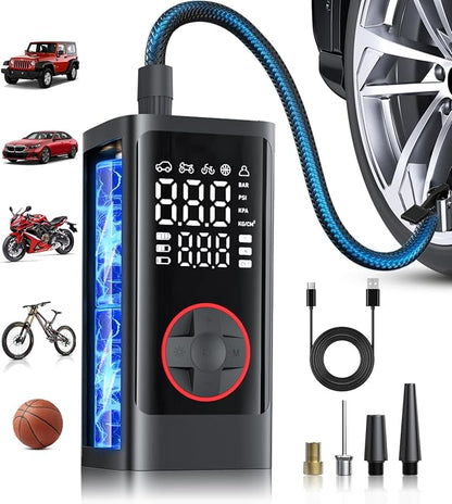 Tire Inflator Portable Air Compressor, 150PSI Cordless Air Pump by Unknown