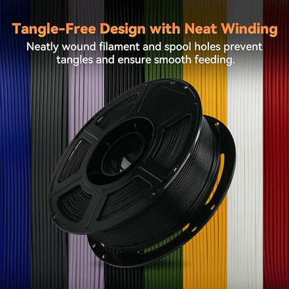 FLASHFORGE PLA Filament 1.75mm +/- 0.02mm, Matte Black 3D Printer Filament 1kg - Image 6