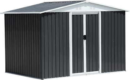 8x6 FT Outdoor Metal Storage Shed - Image 7