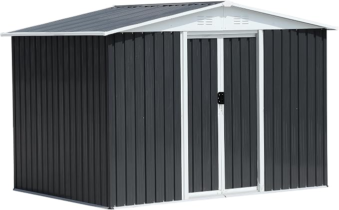 8x6 FT Outdoor Storage Shed, Metal Shed - Image 6