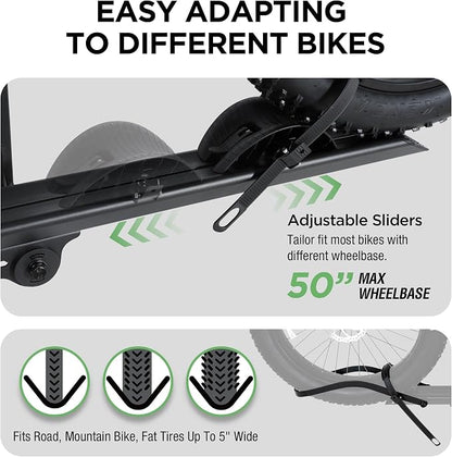 Rockland Aluminum 1-Ebike Rack, 100 lbs Capacity, Single Hitch Mount Electric - Image 5