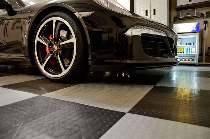 Big Floors RaceDeck CircleTrac, Interlocking Non-Slip Garage Flooring Tile - Image 5