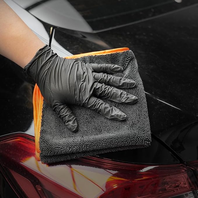 SPTA Microfiber Car Drying Towels, Cleaning Cloth Towels, Twist Pile Rapid - Image 8