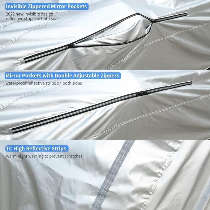 Tecoom Car Cover Waterproof UV-Proof Windproof - Image 7
