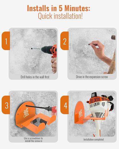 Weedeater Rack & Garden Tool Hanger - Image 6
