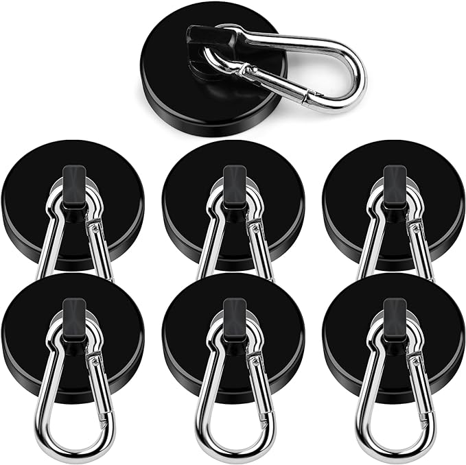 DIYMAG Black Magnetic Hooks, 110LBS Strong Heavy Duty Neodymium Magnet Hooks by DIYMAG